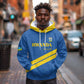 Custom Rwanda Football Hoodie Pride Of Rwanda - Blue - African Pride