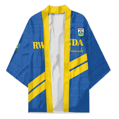 Custom Rwanda Football Kimono Pride Of Rwanda - Blue - African Pride