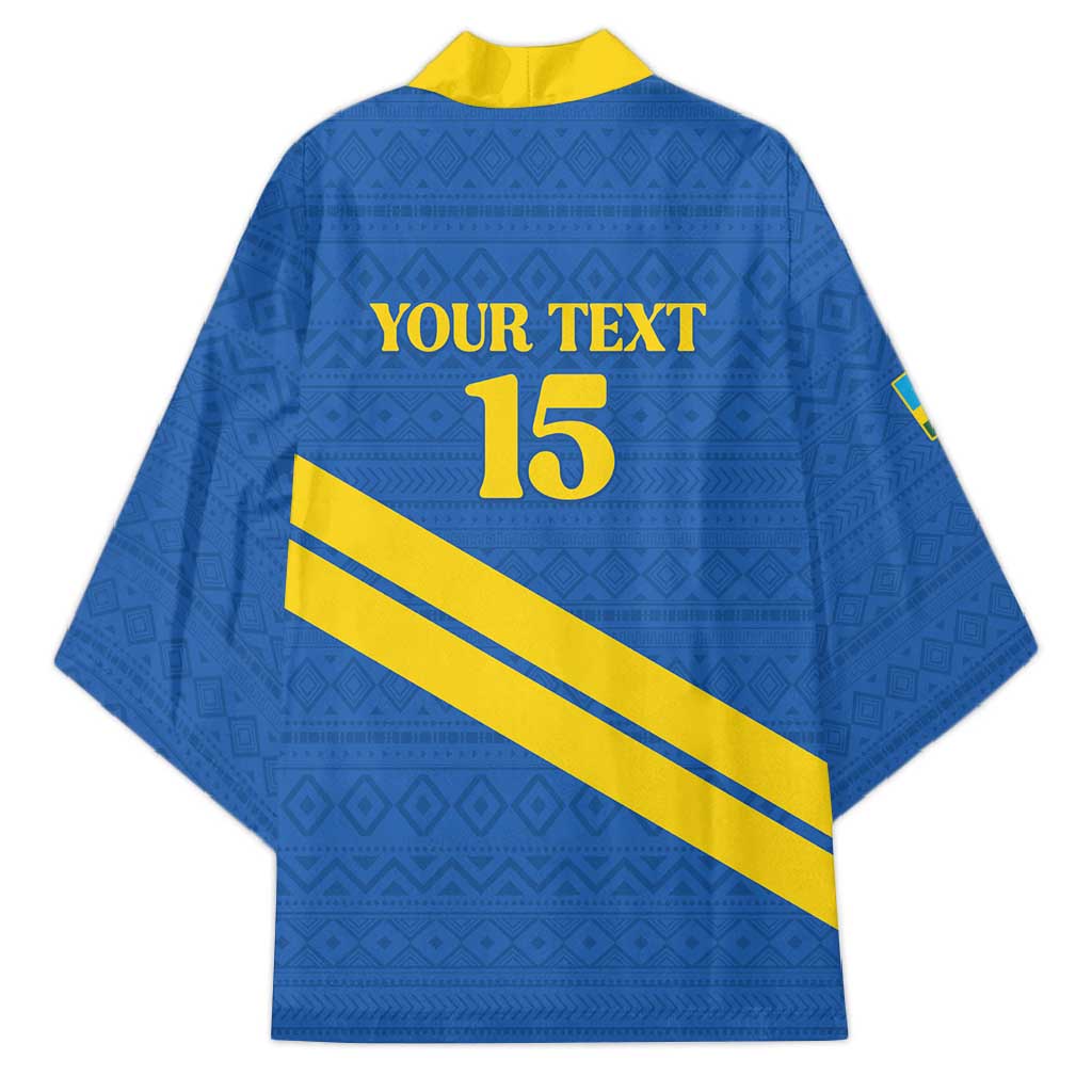 Custom Rwanda Football Kimono Pride Of Rwanda - Blue - African Pride