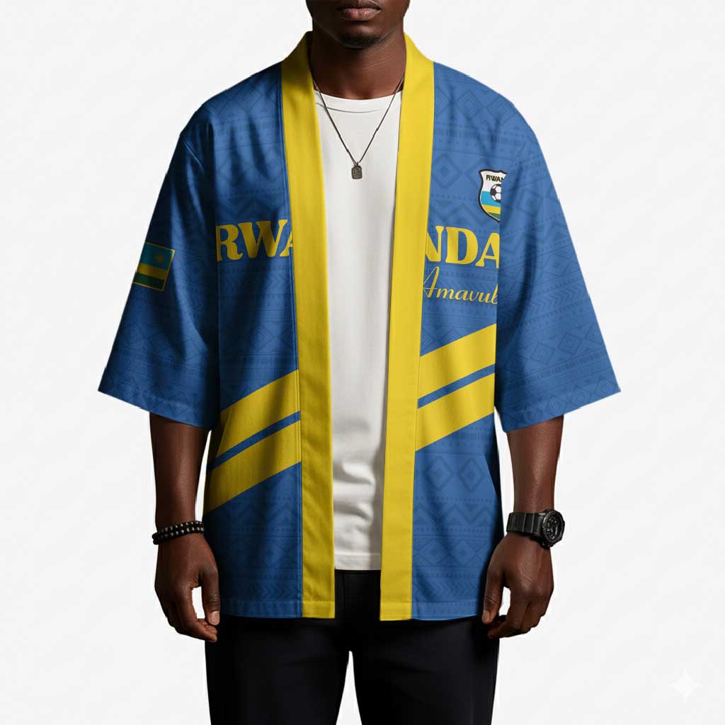 Custom Rwanda Football Kimono Pride Of Rwanda - Blue - African Pride