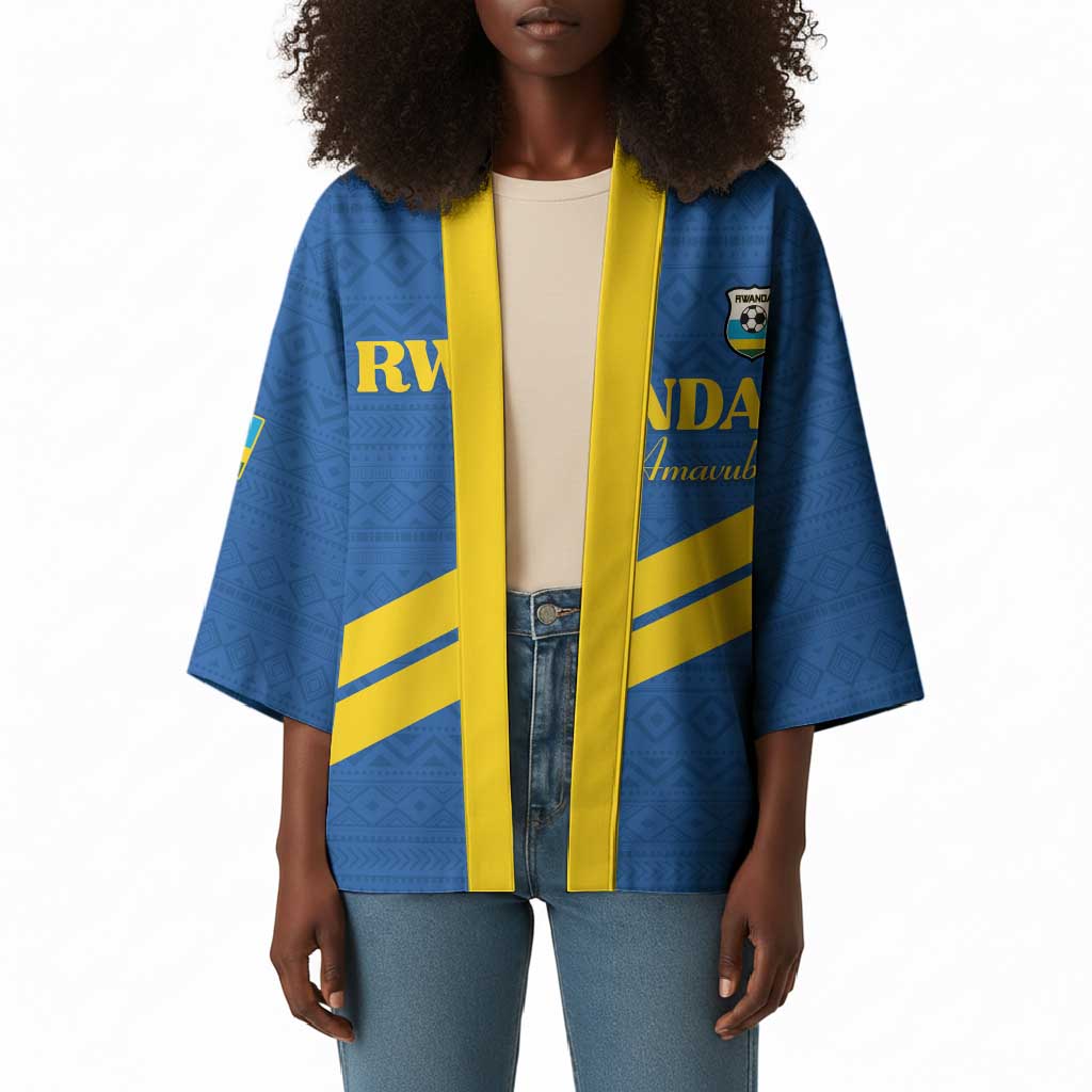 Custom Rwanda Football Kimono Pride Of Rwanda - Blue - African Pride