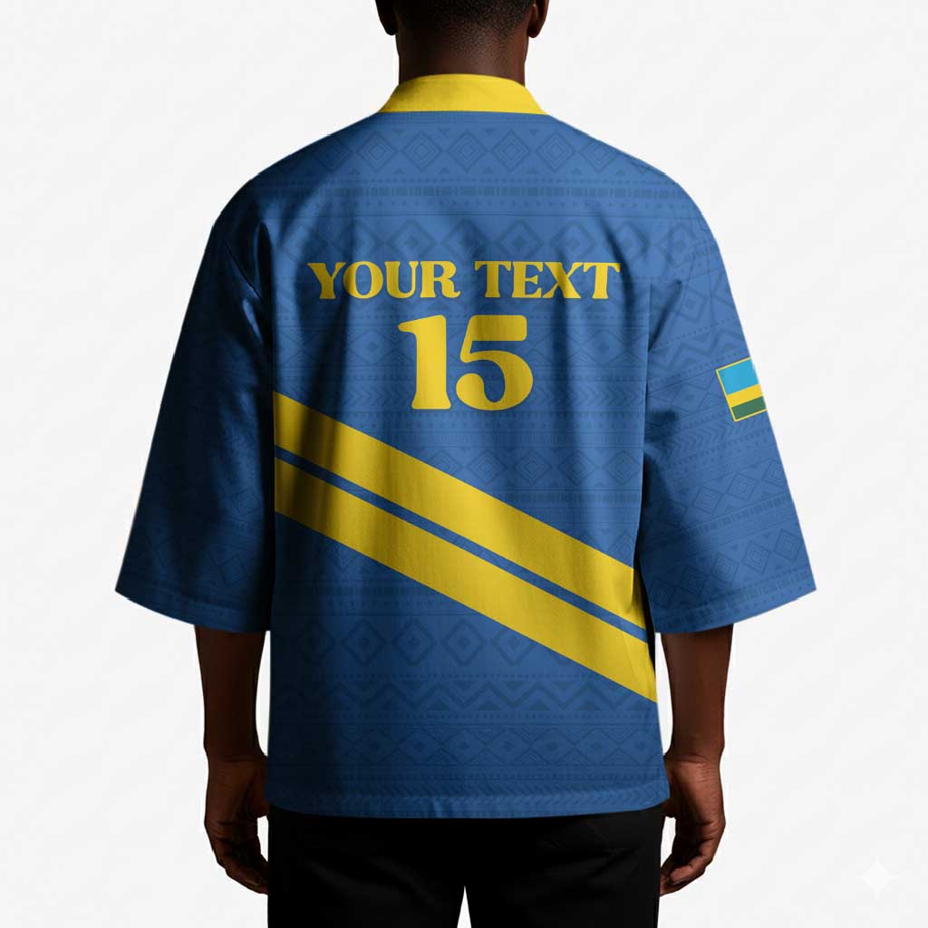 Custom Rwanda Football Kimono Pride Of Rwanda - Blue - African Pride