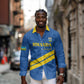 Custom Rwanda Football Long Sleeve Button Shirt Pride Of Rwanda - Blue - African Pride
