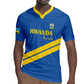 Custom Rwanda Football Rugby Jersey Pride Of Rwanda - Blue LT15