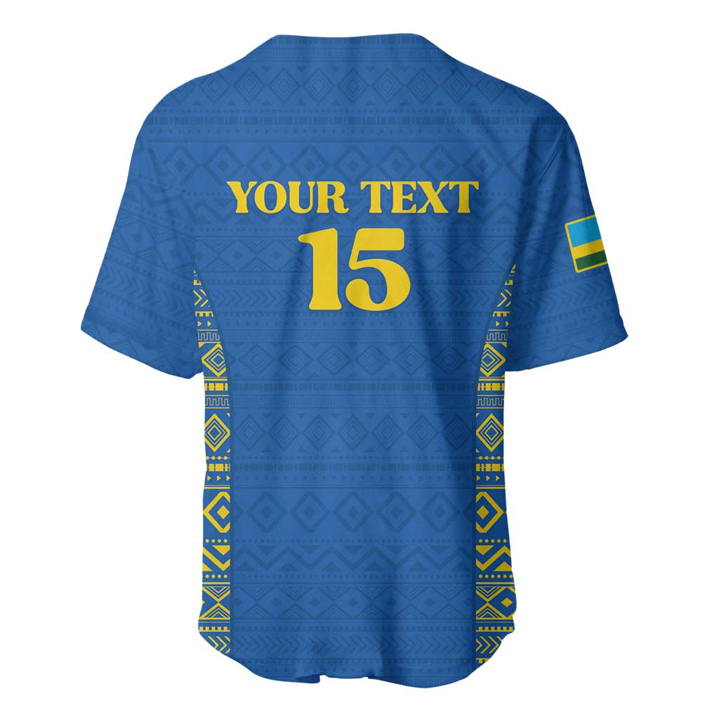 Rwanda Football Custom Baseball Jersey Stand With Amavubi - Blue LT15