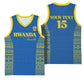 Rwanda Football Custom Basketball Jersey Stand With Amavubi - Blue - African Pride