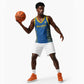 Rwanda Football Custom Basketball Jersey Stand With Amavubi - Blue - African Pride
