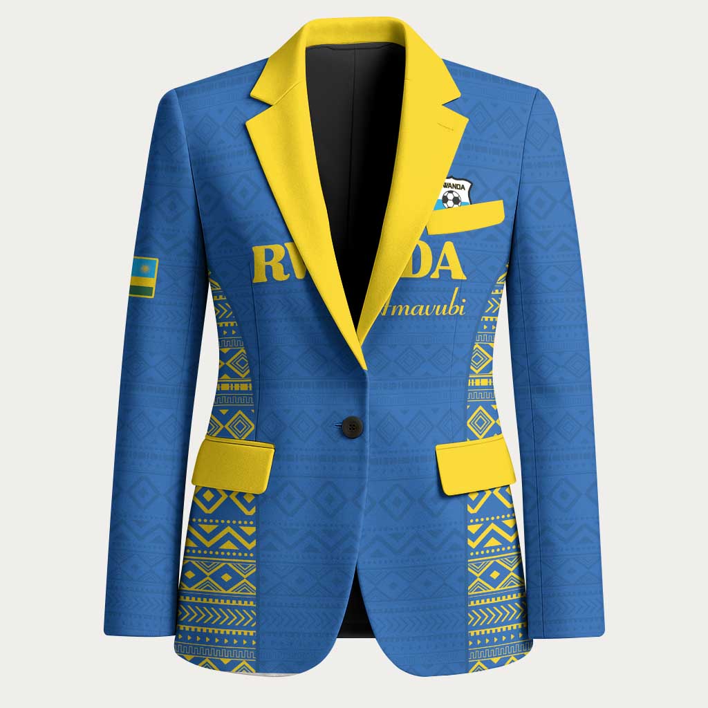 Rwanda Football Custom Blazer Stand With Amavubi - Blue - African Pride