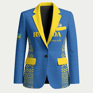 Rwanda Football Custom Blazer Stand With Amavubi - Blue - African Pride