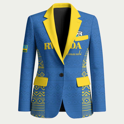 Rwanda Football Custom Blazer Stand With Amavubi - Blue - African Pride