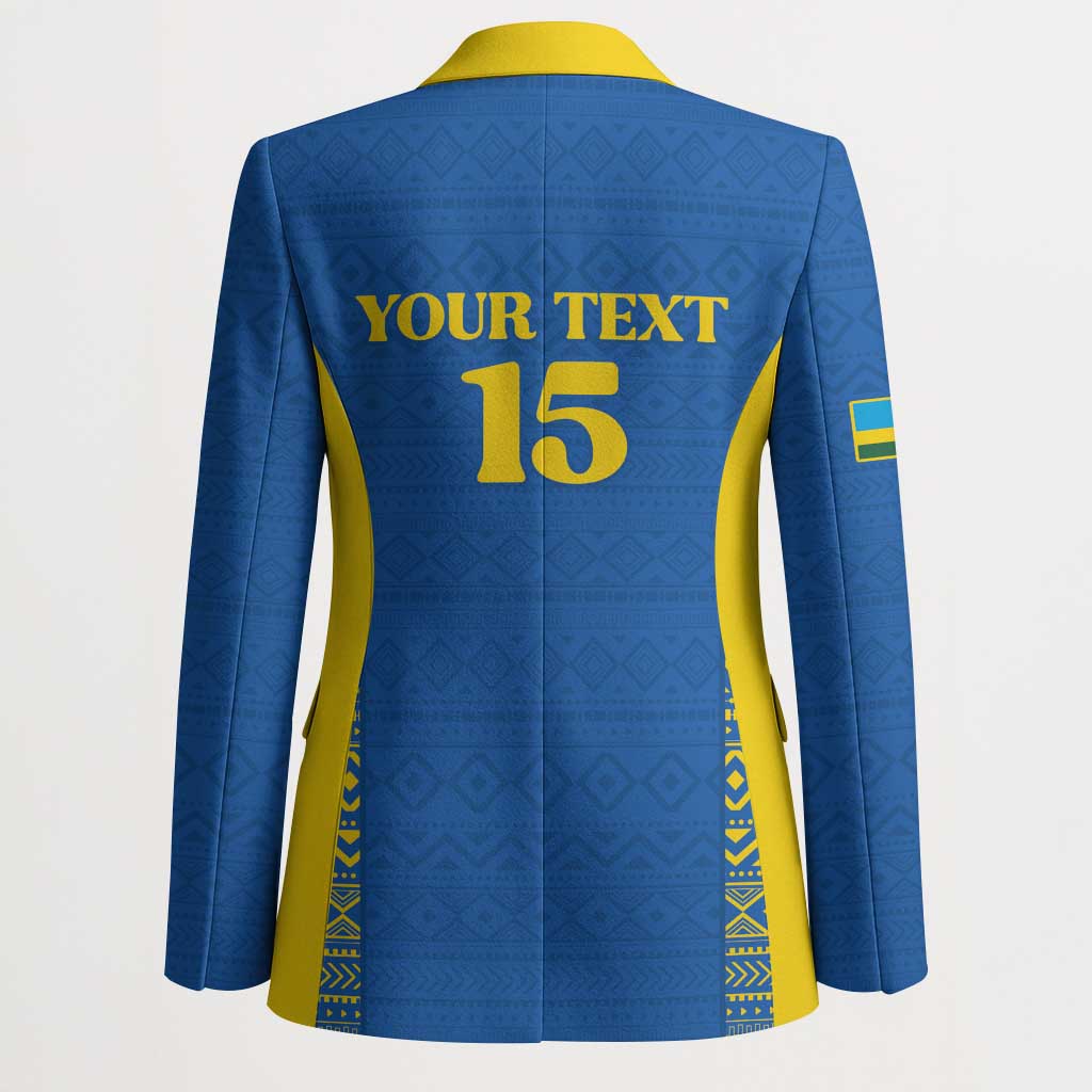 Rwanda Football Custom Blazer Stand With Amavubi - Blue - African Pride