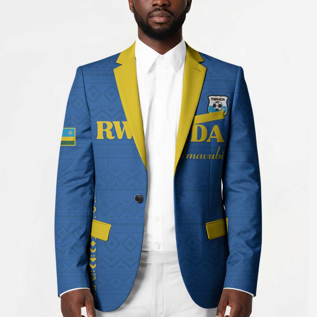 Rwanda Football Custom Blazer Stand With Amavubi - Blue - African Pride
