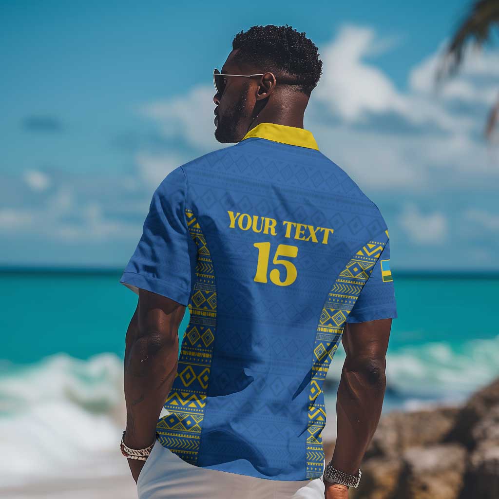 Rwanda Football Custom Hawaiian Shirt Stand With Amavubi - Blue LT15