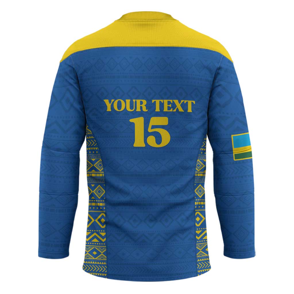 Rwanda Football Custom Hockey Jersey Stand With Amavubi - Blue - African Pride