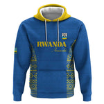 Rwanda Football Custom Hoodie Stand With Amavubi - Blue - African Pride