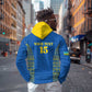 Rwanda Football Custom Hoodie Stand With Amavubi - Blue - African Pride