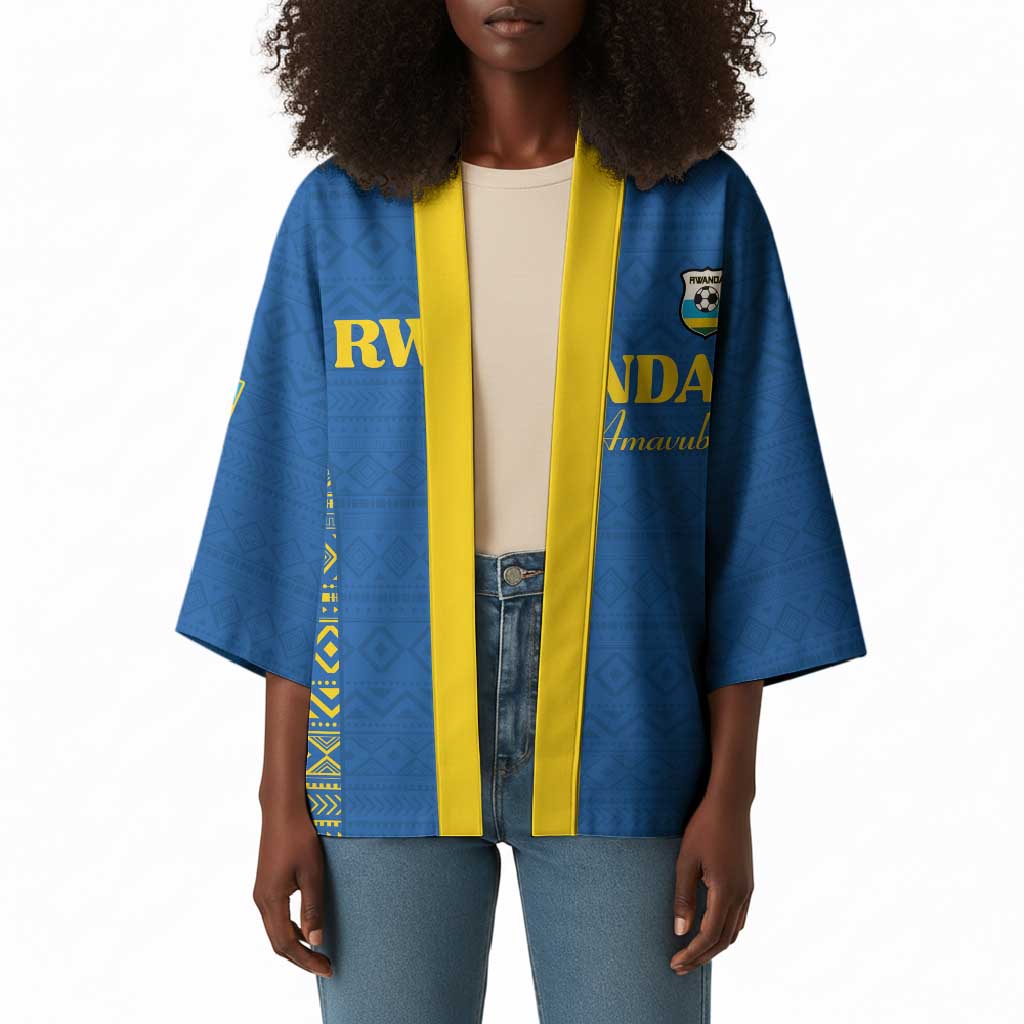 Rwanda Football Custom Kimono Stand With Amavubi - Blue - African Pride