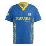 Rwanda Football Custom Rugby Jersey Stand With Amavubi - Blue LT15
