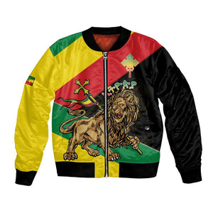 Ethiopia Lion of Judah Bomber Jacket Ethiopia Empire 1270-1974