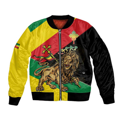 Ethiopia Lion of Judah Bomber Jacket Ethiopia Empire 1270-1974