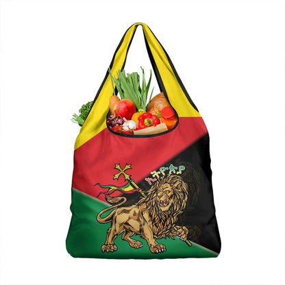 Ethiopia Lion of Judah Grocery Bag Ethiopia Empire 1270-1974