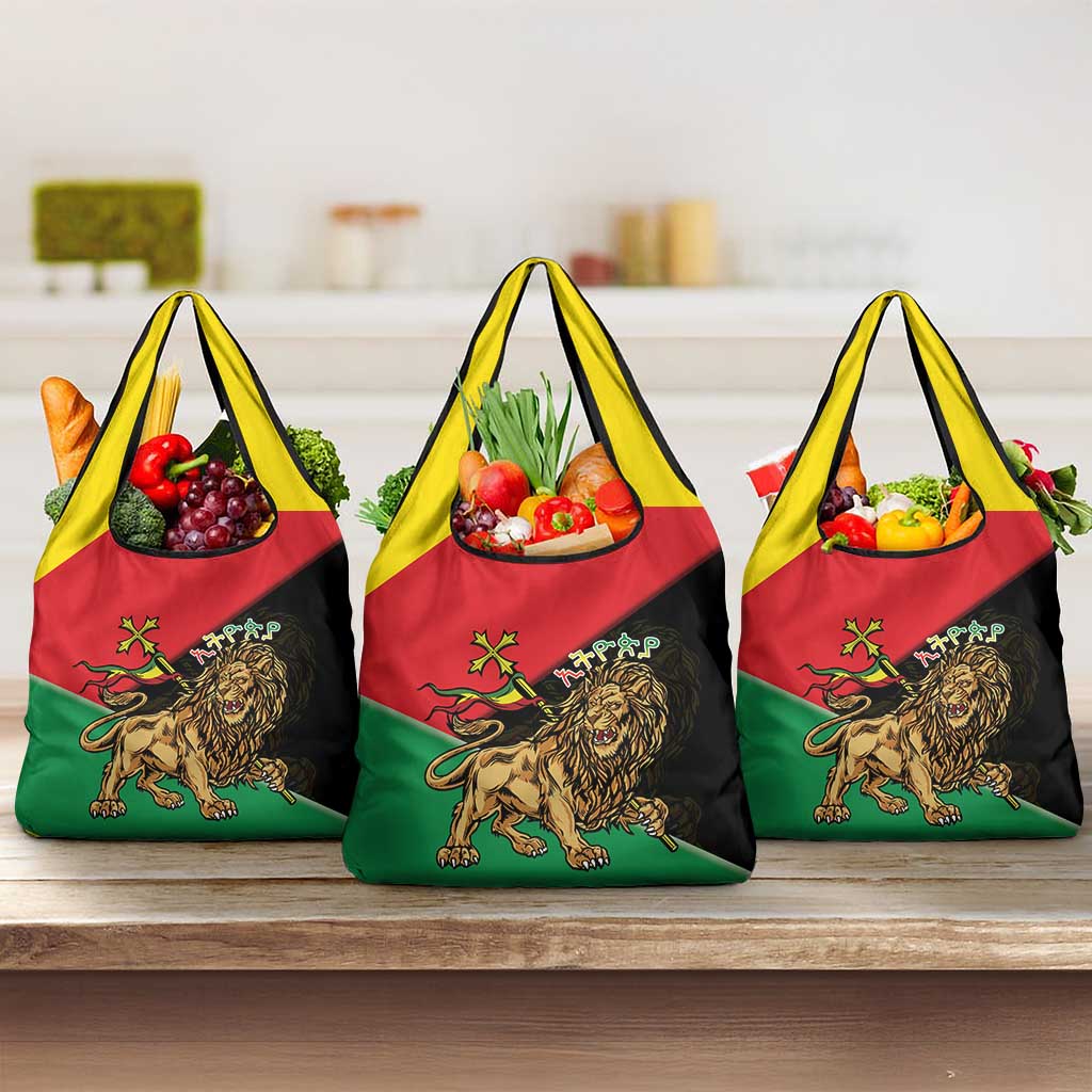 Ethiopia Lion of Judah Grocery Bag Ethiopia Empire 1270-1974