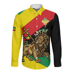 Ethiopia Lion of Judah Long Sleeve Button Shirt Ethiopia Empire 1270-1974