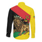 Ethiopia Lion of Judah Long Sleeve Button Shirt Ethiopia Empire 1270-1974