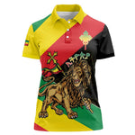 Ethiopia Lion of Judah Women Polo Shirt Ethiopia Empire 1270-1974