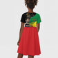 Jah Rastafari Kid Short Sleeve Dress Haile Selassie