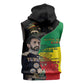 Jah Rastafari Sleeveless Hoodie Haile Selassie - African Pride