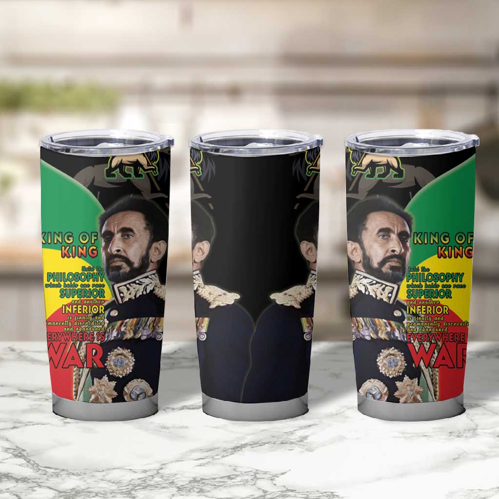 Jah Rastafari Tumbler Cup Haile Selassie