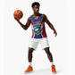 Personalised Afro Liberia Basketball Jersey Coat Of Arms With Flag Map - African Pattern LT15