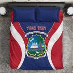 Personalised Afro Liberia Bedding Set Coat Of Arms With Flag Map - African Pattern