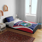 Personalised Afro Liberia Bedding Set Coat Of Arms With Flag Map - African Pattern
