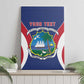 Personalised Afro Liberia Canvas Wall Art Coat Of Arms With Flag Map - African Pattern
