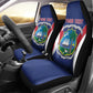 Personalised Afro Liberia Car Seat Cover Coat Of Arms With Flag Map - African Pattern