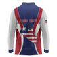 Personalised Afro Liberia Long Sleeve Polo Shirt Coat Of Arms With Flag Map - African Pattern