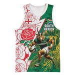 Personalized South Africa Combine England Rugby Basketball Jersey Springboks and Red Rose LT15