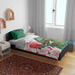 Personalized South Africa Combine England Rugby Bedding Set Springboks and Red Rose