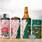 Personalized South Africa Combine England Rugby 4 in 1 Can Cooler Tumbler Springboks and Red Rose