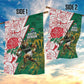 Personalized South Africa Combine England Rugby Garden Flag Springboks and Red Rose