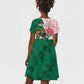 Personalized South Africa Combine England Rugby Kid Short Sleeve Dress Springboks and Red Rose