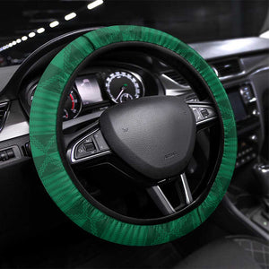 South Africa Combine England Rugby Steering Wheel Cover Springboks and Red Rose