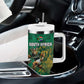Personalized South Africa Combine England Rugby Tumbler With Handle Springboks and Red Rose