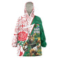 Personalized South Africa Combine England Rugby Wearable Blanket Hoodie Springboks and Red Rose