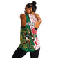 Personalized South Africa Combine England Rugby Women Racerback Tank Springboks and Red Rose