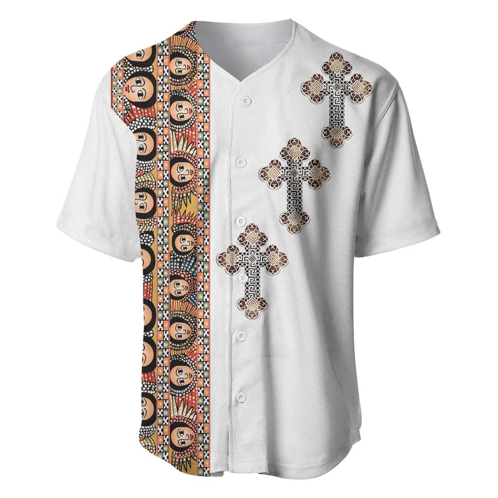 Ethiopia Angels Tilet With Cross Baseball Jersey