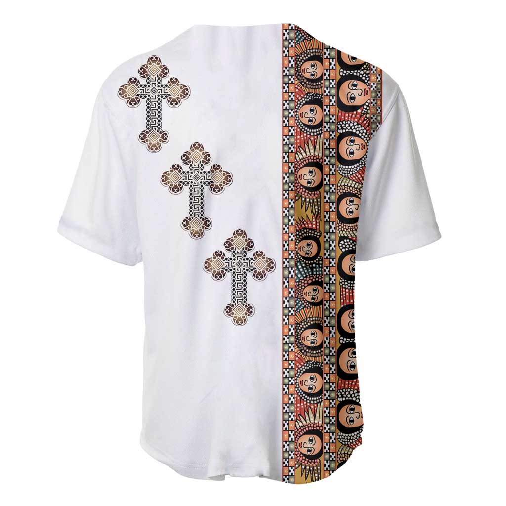 Ethiopia Angels Tilet With Cross Baseball Jersey