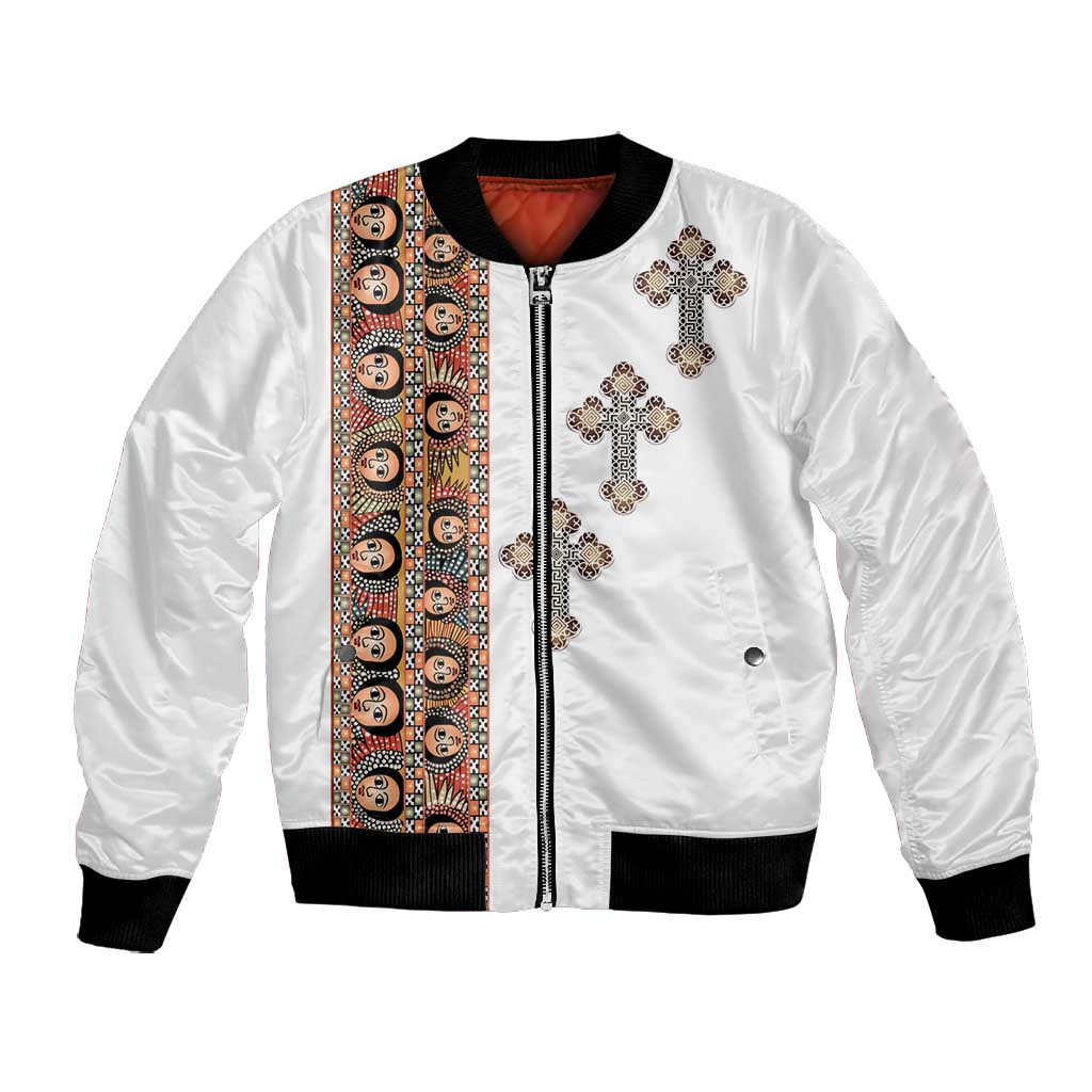 Ethiopia Angels Tilet With Cross Bomber Jacket